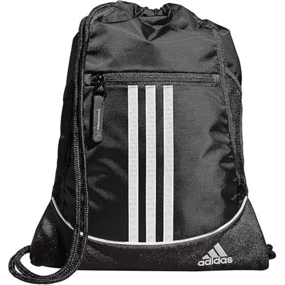 Small Drawstring Backpack Gym Bag for Men Women Lightweight Sports Bag Black - Picture 8 of 8